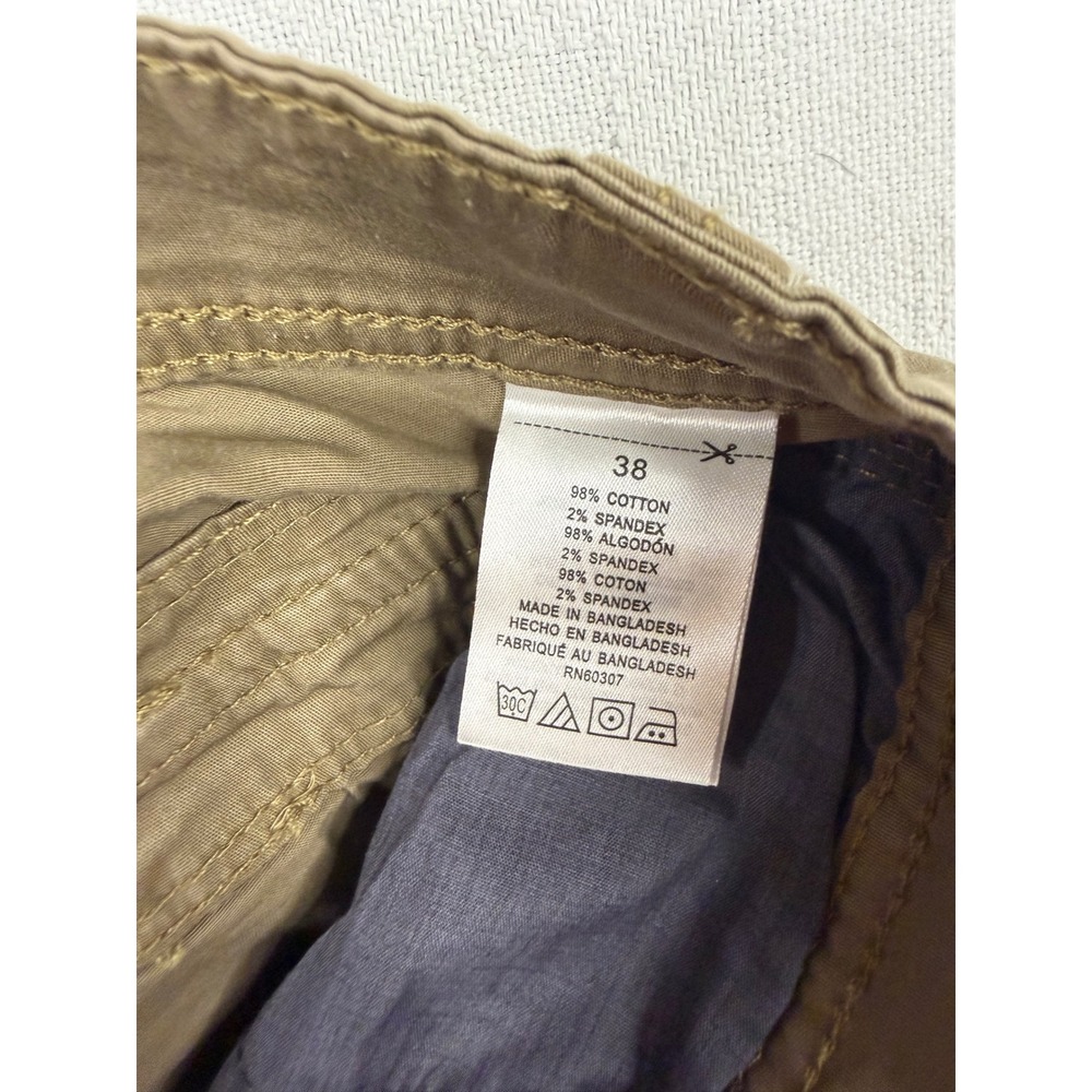 Unionbay Mens Khaki Cargo Shorts Size 38 Flex Waist Stretch Cotton Utility Tan - Picture 8 of 9